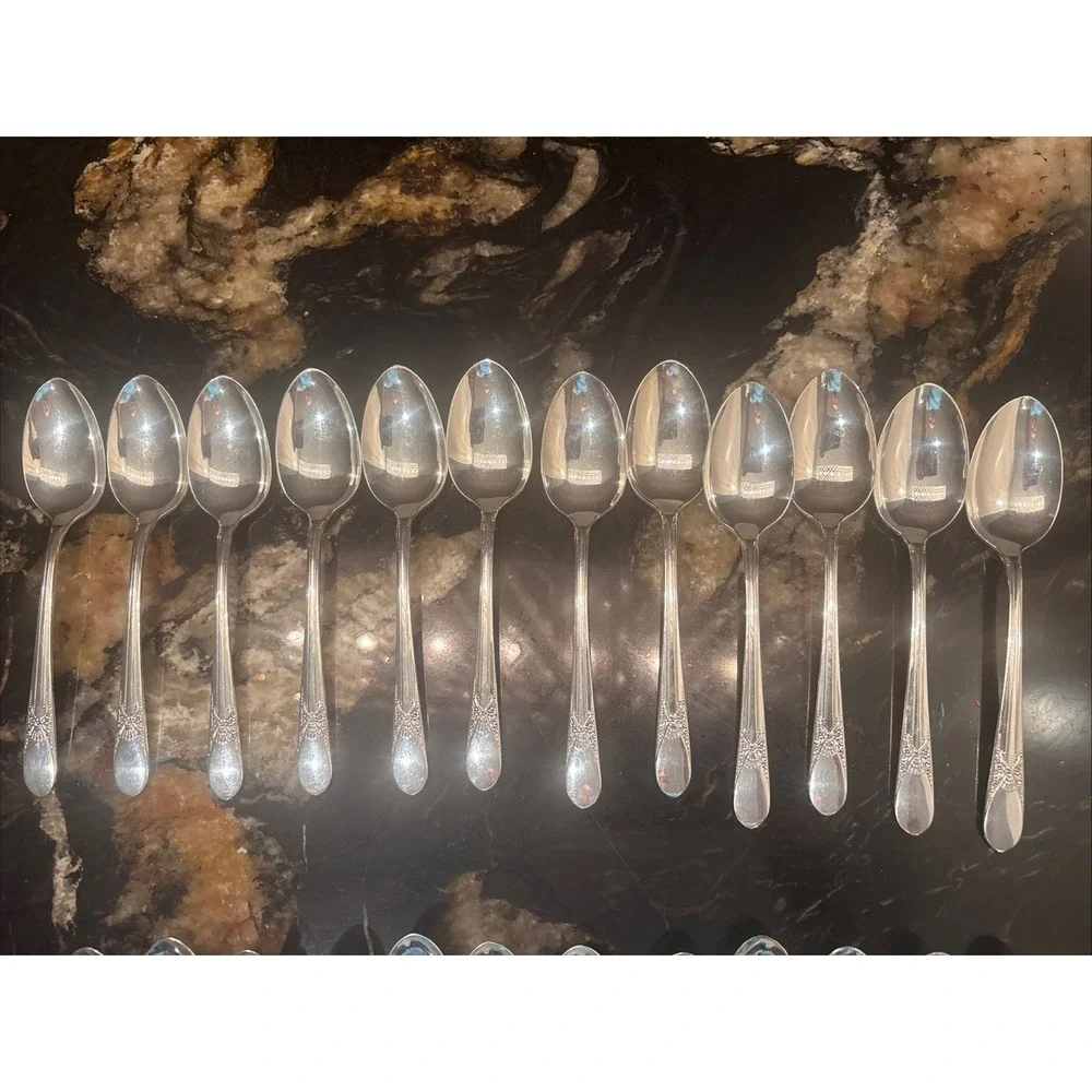 Vintage Wm Rogers IS Silver Plate BELOVED  Flatware Lot